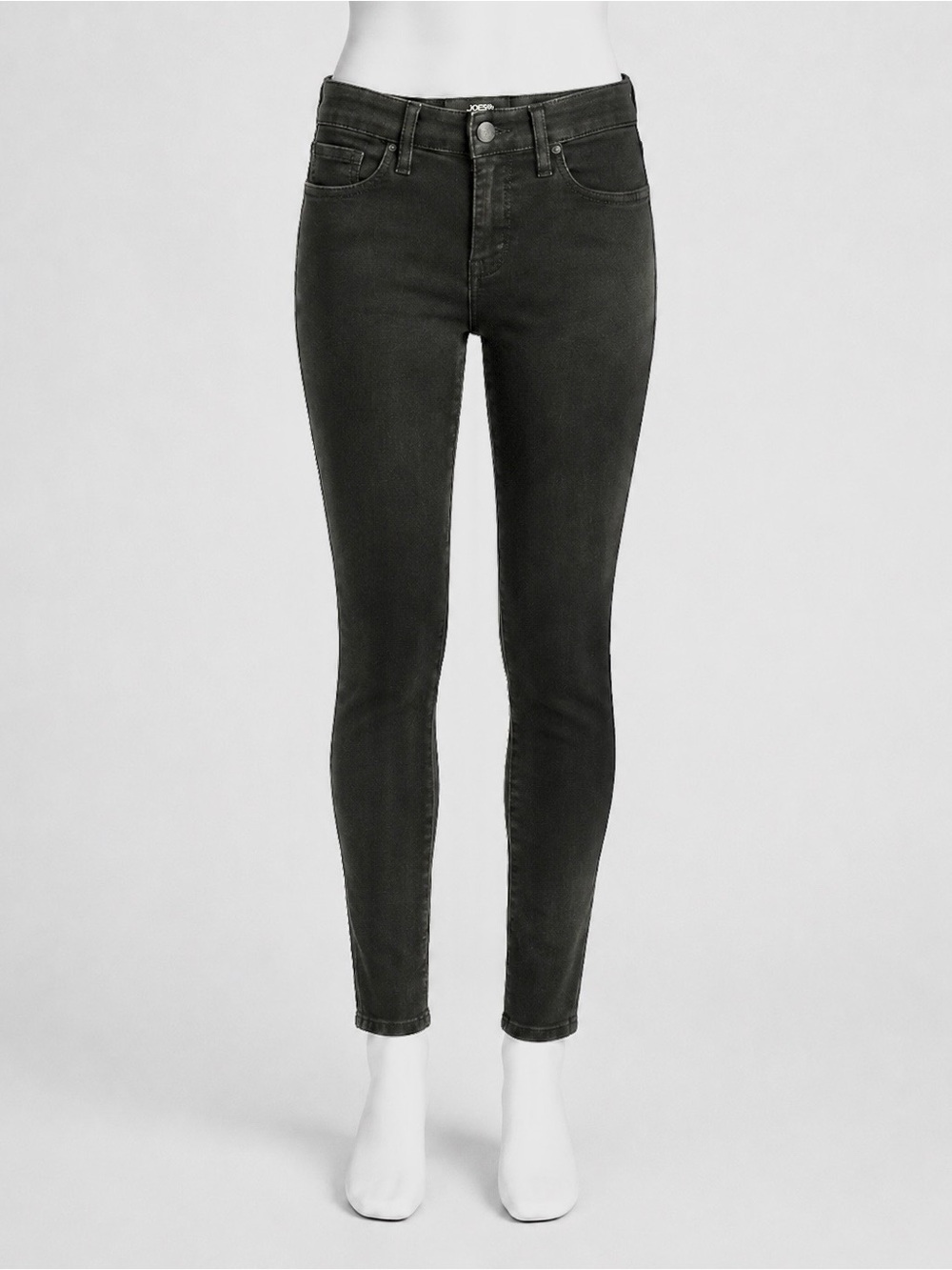 Joe’s Jeans Angelyne Mid Rise Skinny Legging Jean Black W24 Stretch